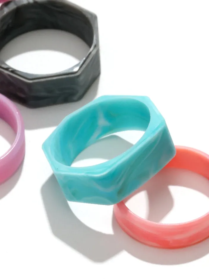 Women’s Natural Stone Lake Silicone Ring