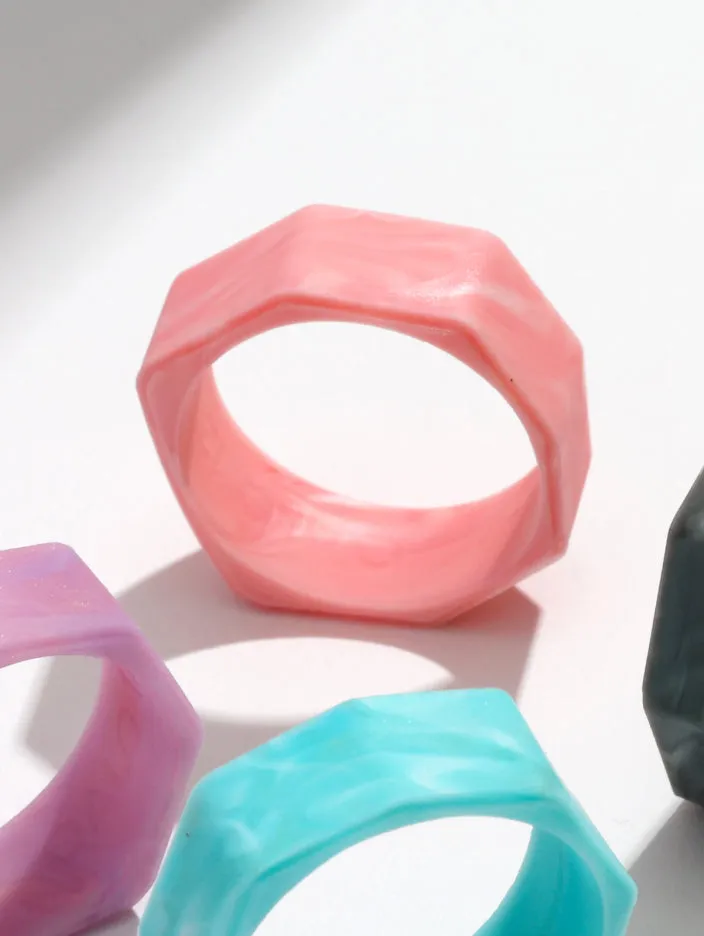 Women’s Natural Stone Lake Silicone Ring