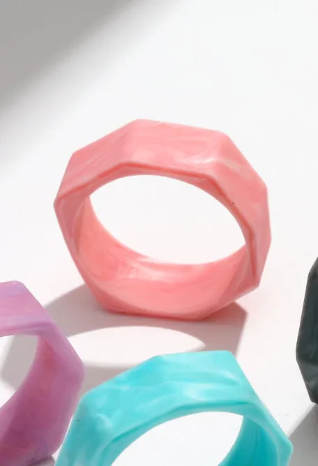Women’s Natural Stone Lake Silicone Ring