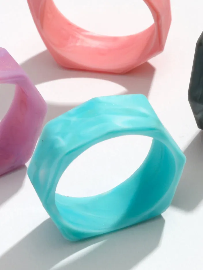 Women’s Natural Stone Lake Silicone Ring
