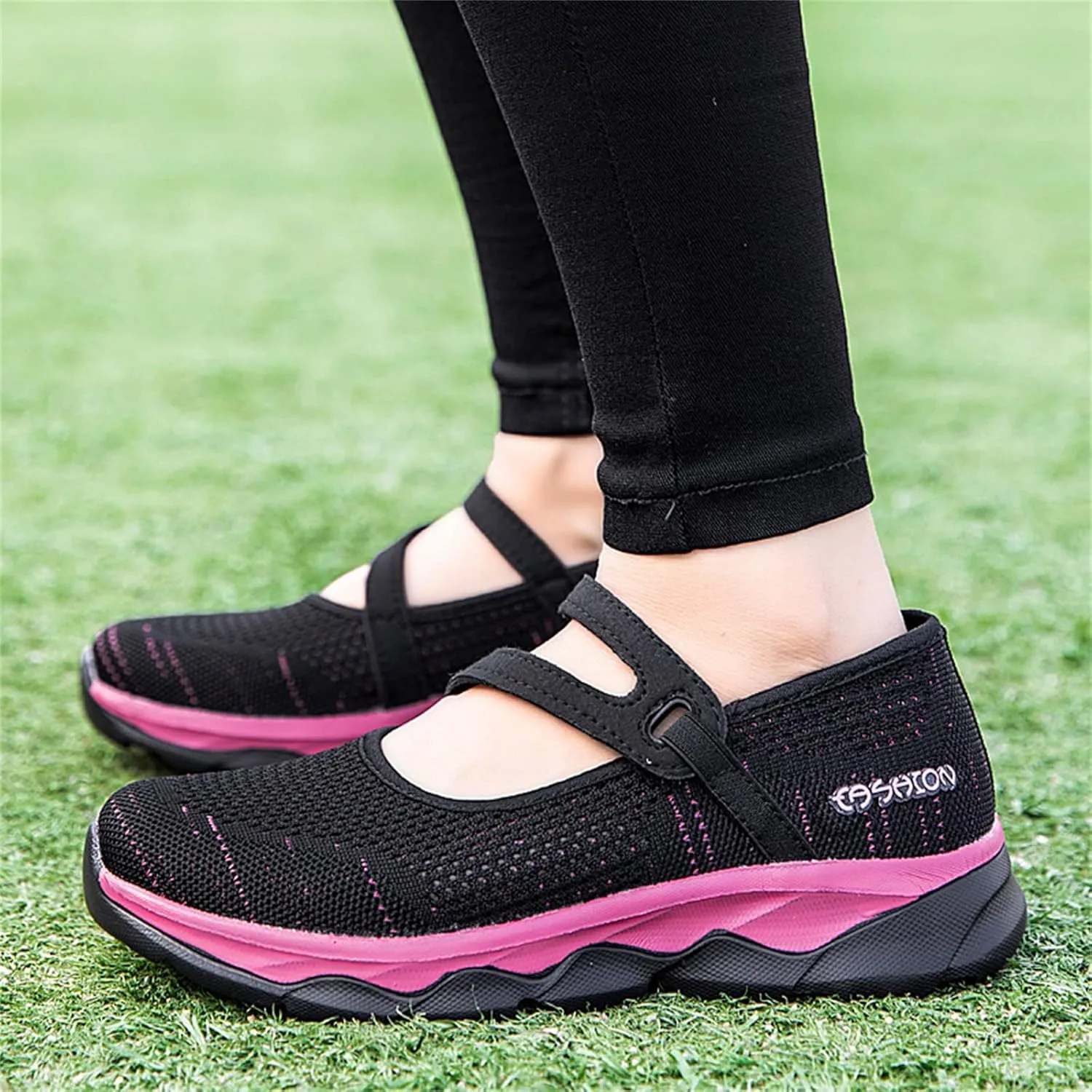 Womens Running Shoes Ladies Fashion Colorblock Mesh Breathable Non Slip Soft Sole Casual Tennis Workout Walking Sneakers