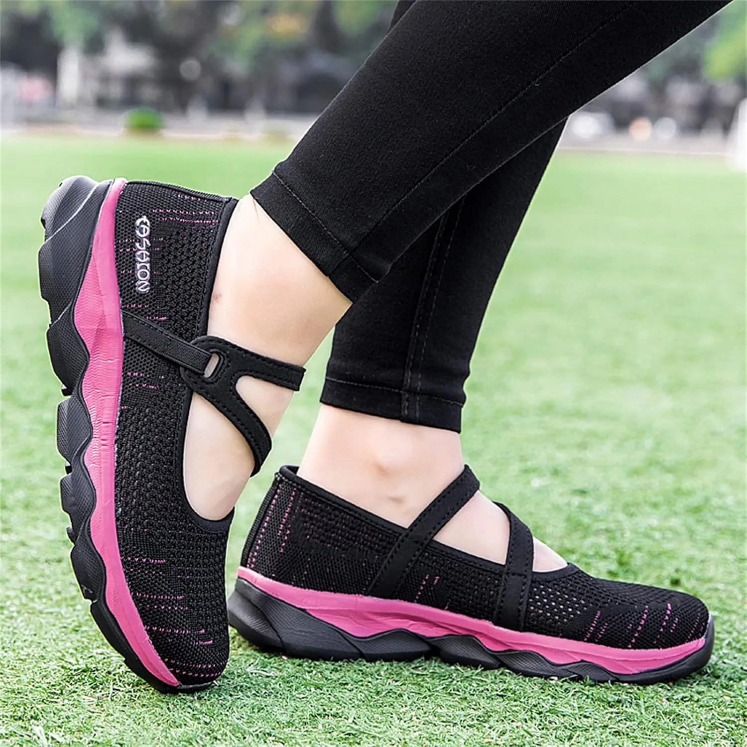 Womens Running Shoes Ladies Fashion Colorblock Mesh Breathable Non Slip Soft Sole Casual Tennis Workout Walking Sneakers