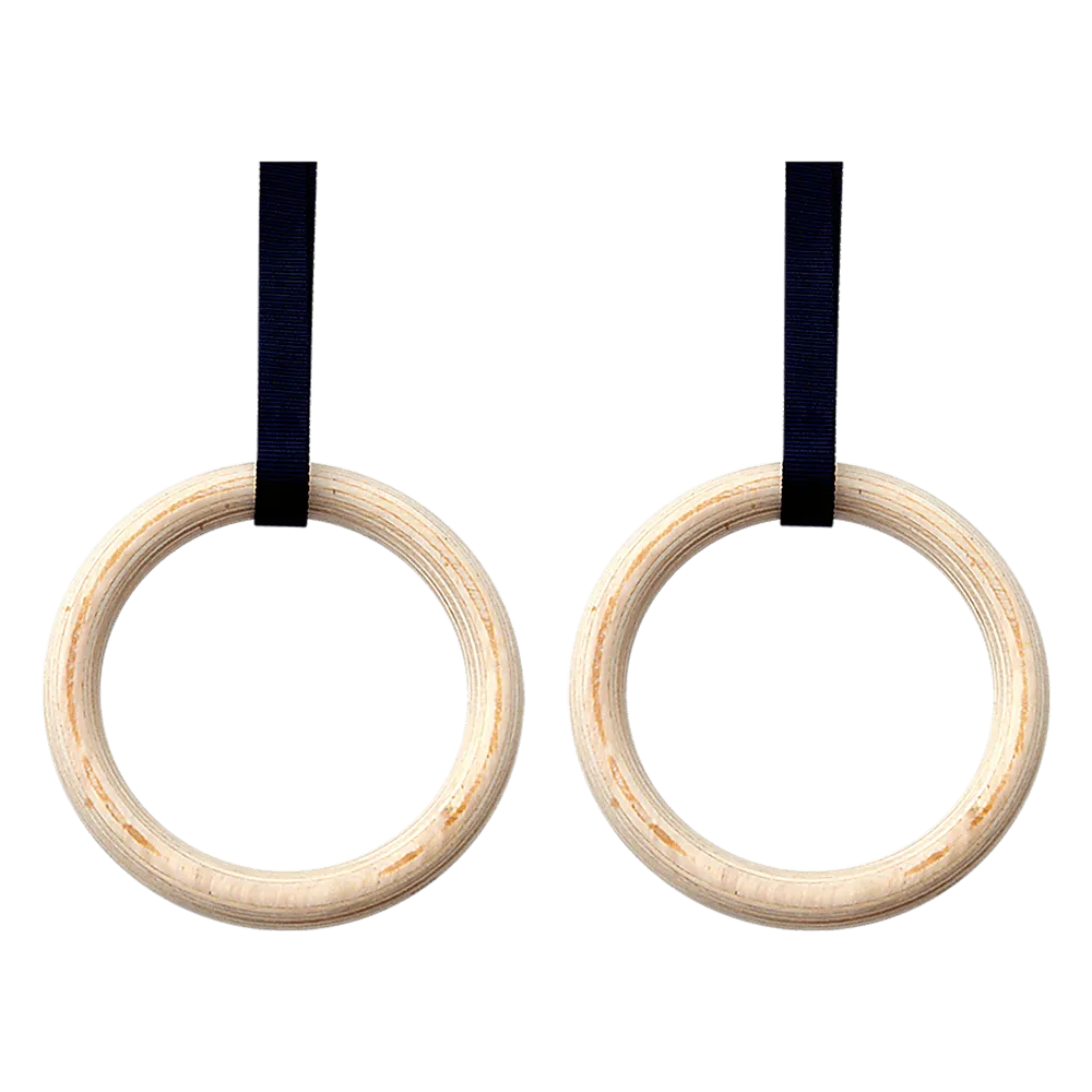 Wooden Gymnastic Rings Olympic Gym Strength Training
